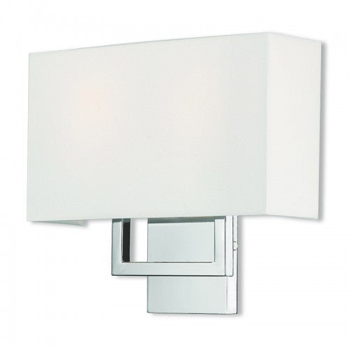 2 Light Polished Chrome ADA Wall Sconce Livex