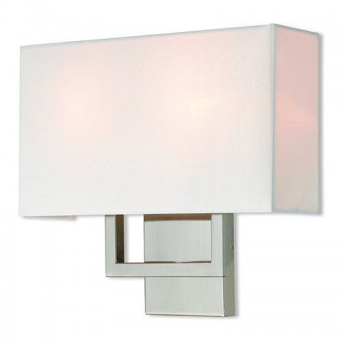 2 Light Brushed Nickel ADA Wall Sconce Livex