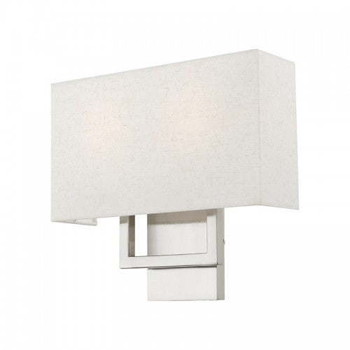 2 Light Brushed Nickel ADA Sconce Livex