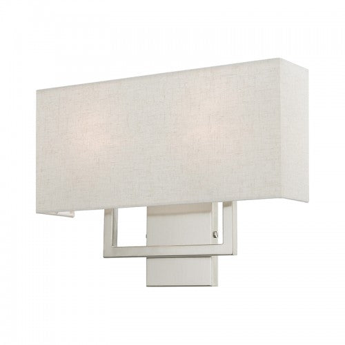 2 Light Brushed Nickel ADA Sconce Livex