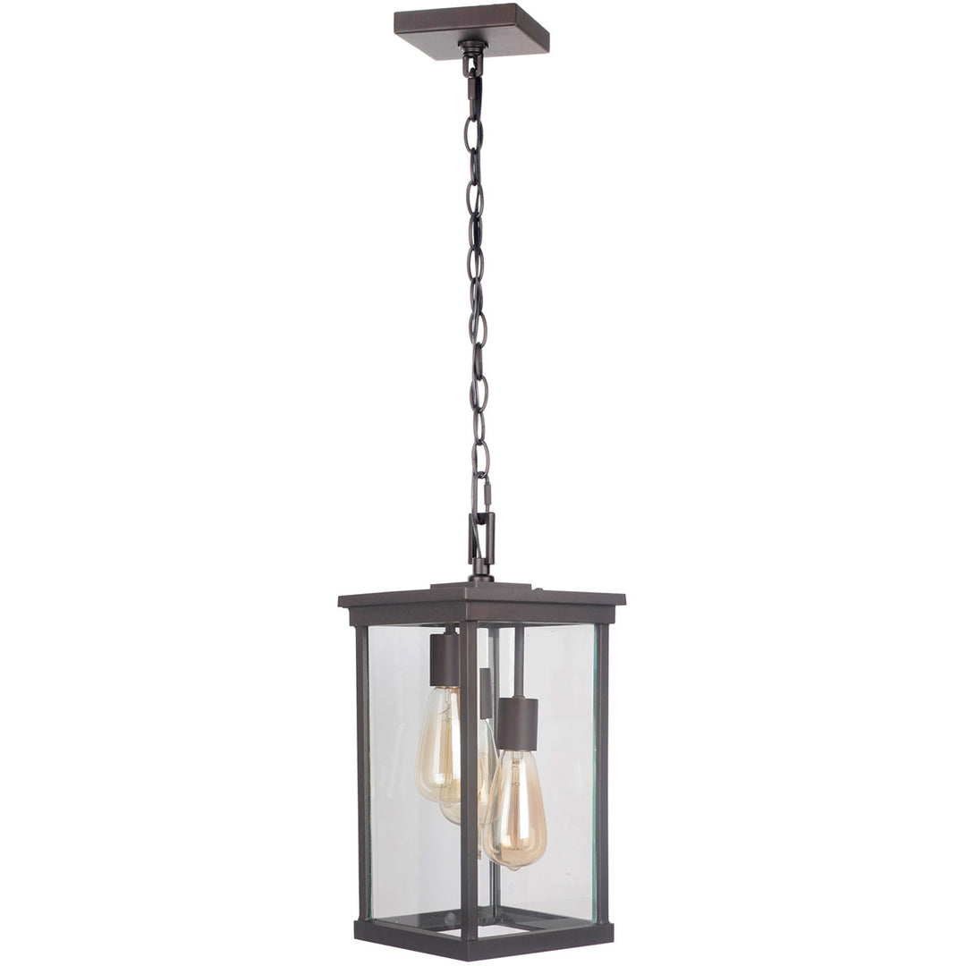 CRAFTMADE Riviera III 3 Light Large Outdoor Pendant in Oiled Bronze Outdoor