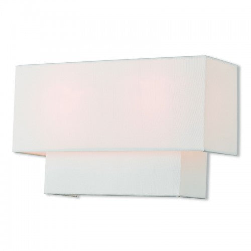 2 Light Brushed Nickel ADA Wall Sconce Livex