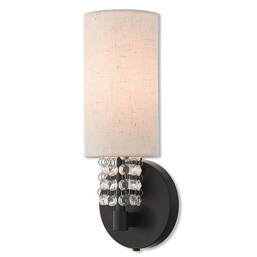 1 Light English Bronze ADA Wall Sconce Livex