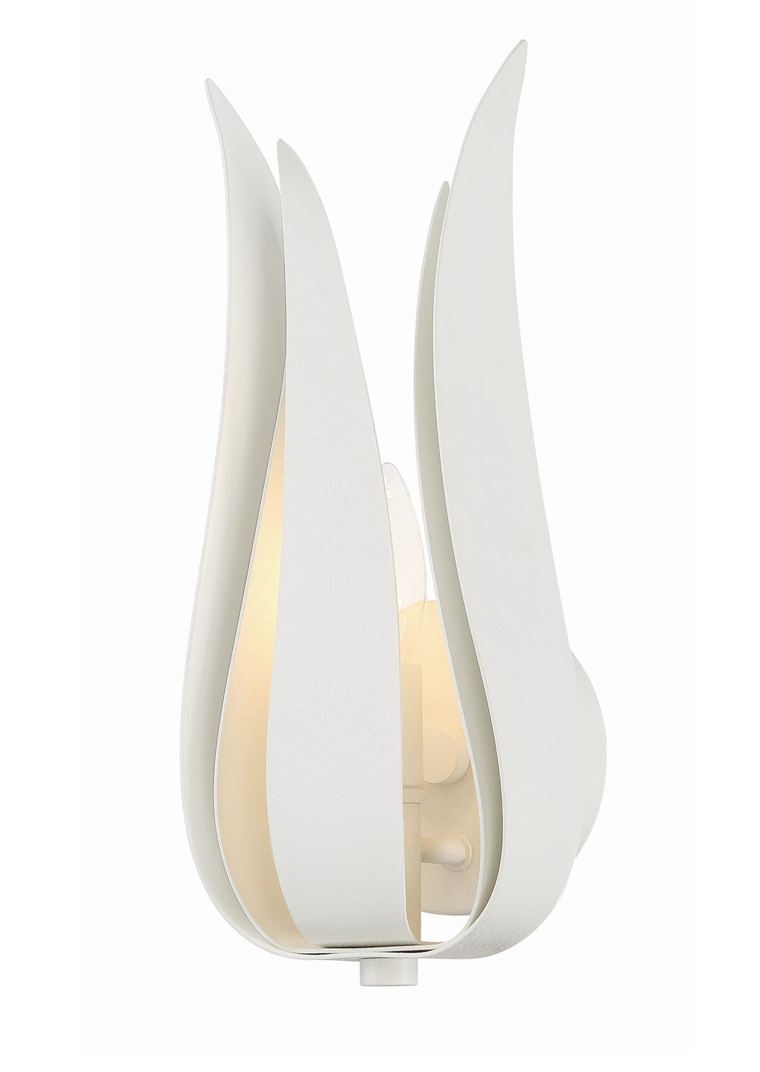 Crystorama Crystorama Broche 1 Light Matte White Sconce