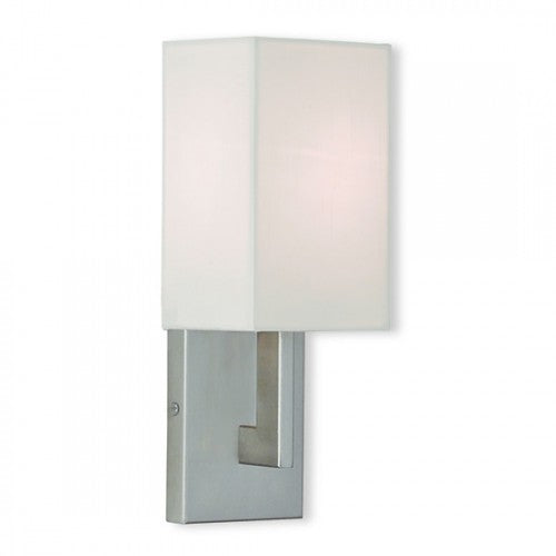 1 Light Brushed Nickel Wall Sconce Livex