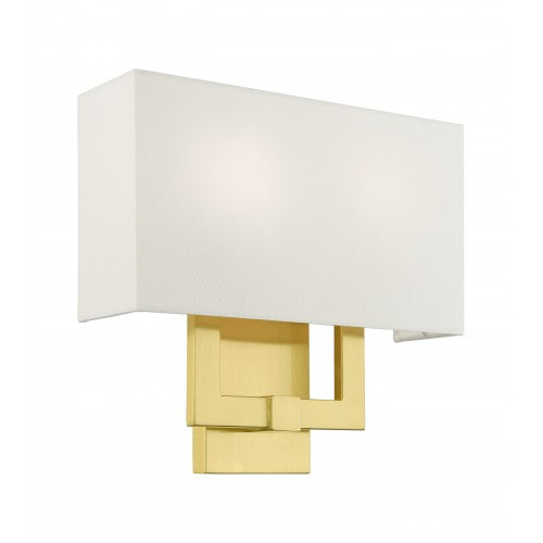 2 Light Satin Brass ADA Sconce Livex