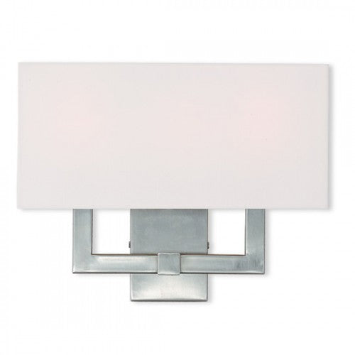 3 Light Brushed Nickel Wall Sconce Livex