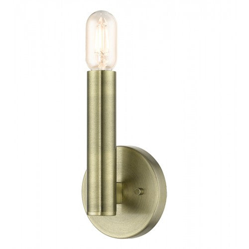 1 Light Antique Brass ADA Sconce Livex