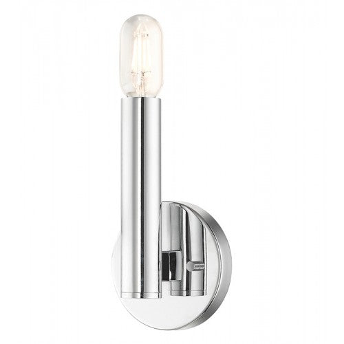 1 Light Polished Chrome ADA Sconce Livex