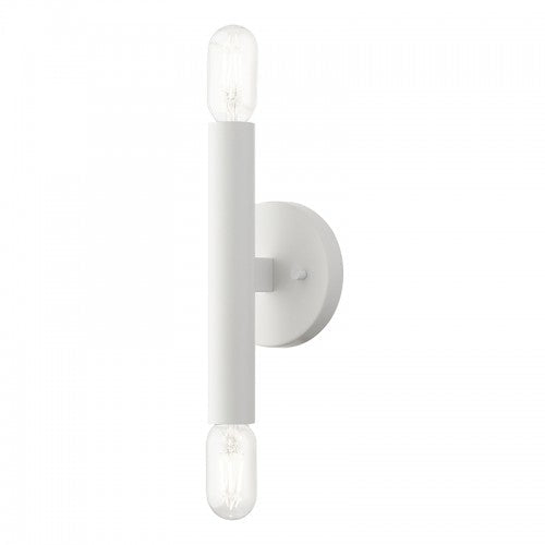 2 Light White ADA Sconce Livex