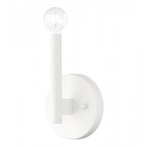 1 Light White ADA Sconce Livex