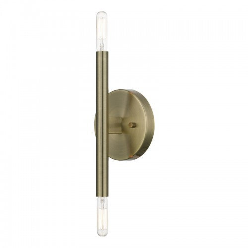 Antique Brass ADA 2-Llght Wall Sconce Livex