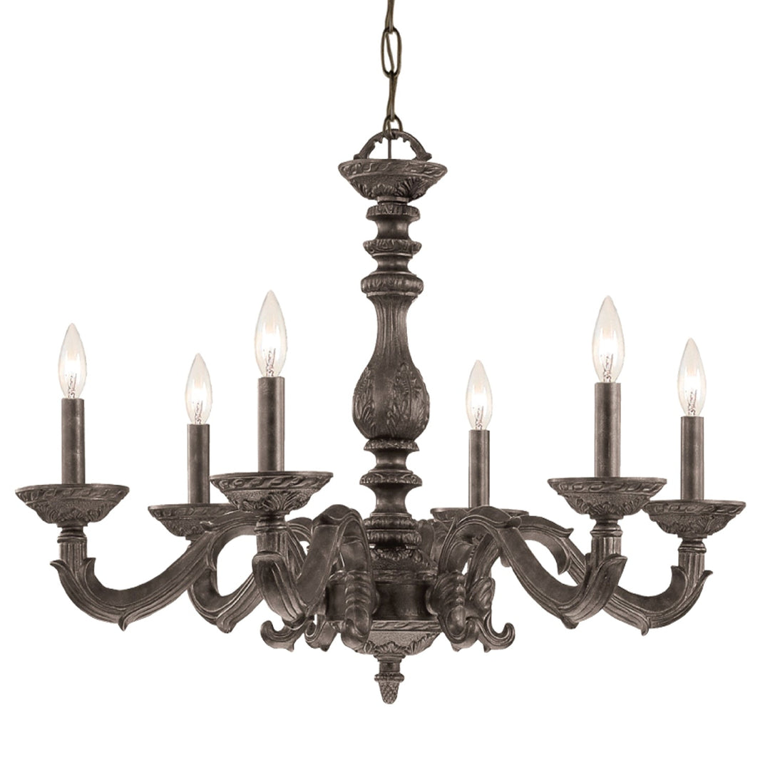 Paris Market 6 Light Venetian Bronze Chandelier Crystorama