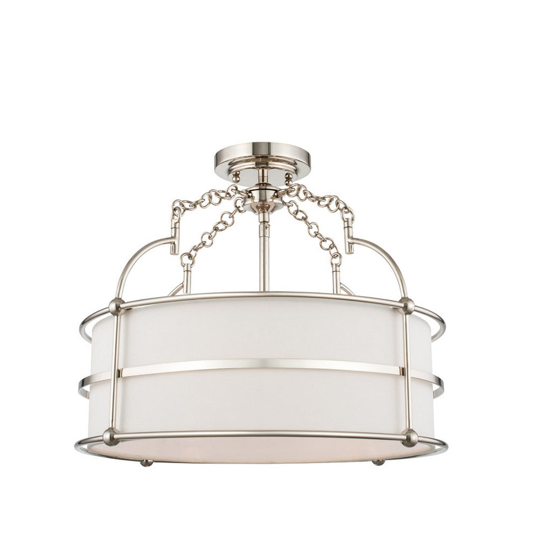 Kalco Carson 18 Inch Convertible Pendant / Semi Flush