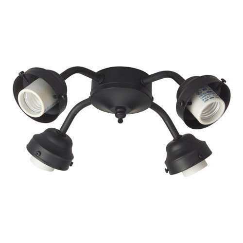 CRAFTMADE Universal 4 Light Fitter in Flat Black