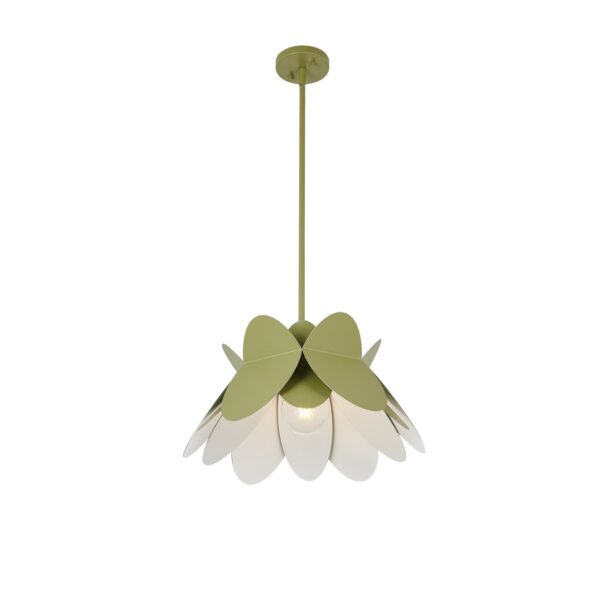 Flor 18 In Avocado Green Pendant Kalco