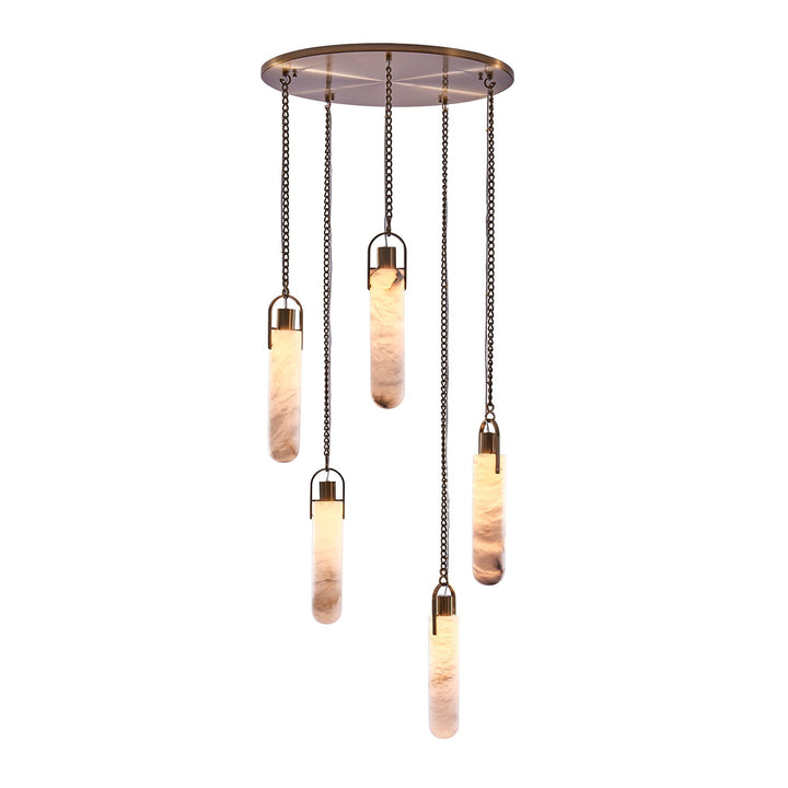 Flint 5 Light Full Canopy Pendant Kalco