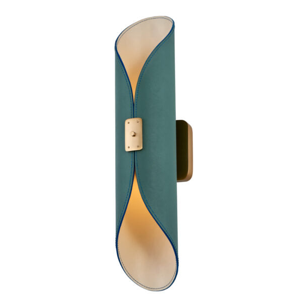 Kalco Cape LED Peacock Green Wall Sconce