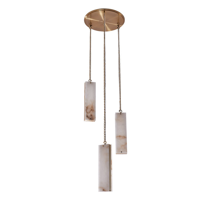 Kalco Vertical Three Drop LED Pendant