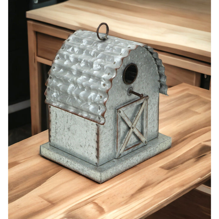 CHEUNGS Ethel Metal Hanging Birdhouse Décor - Curved