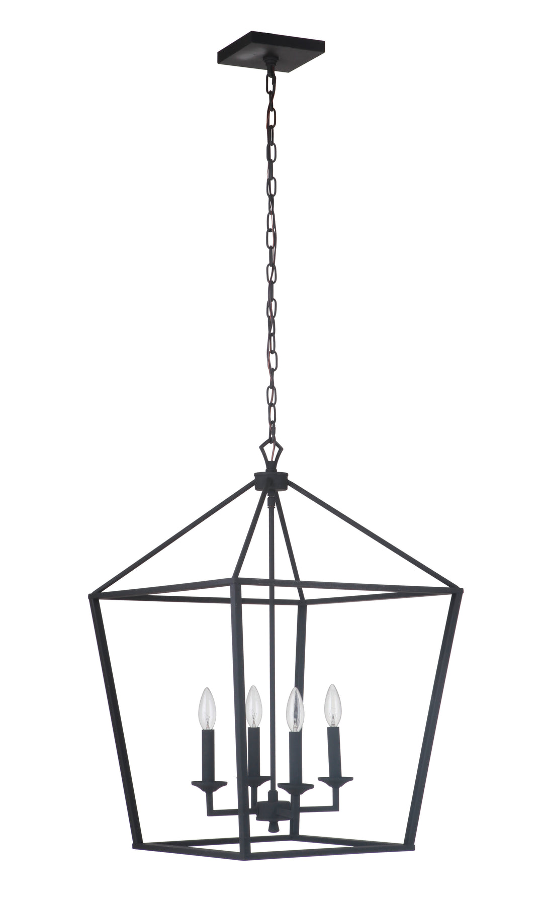 Flynt 4 Light Large Foyer in Flat Black CRAFTMADE