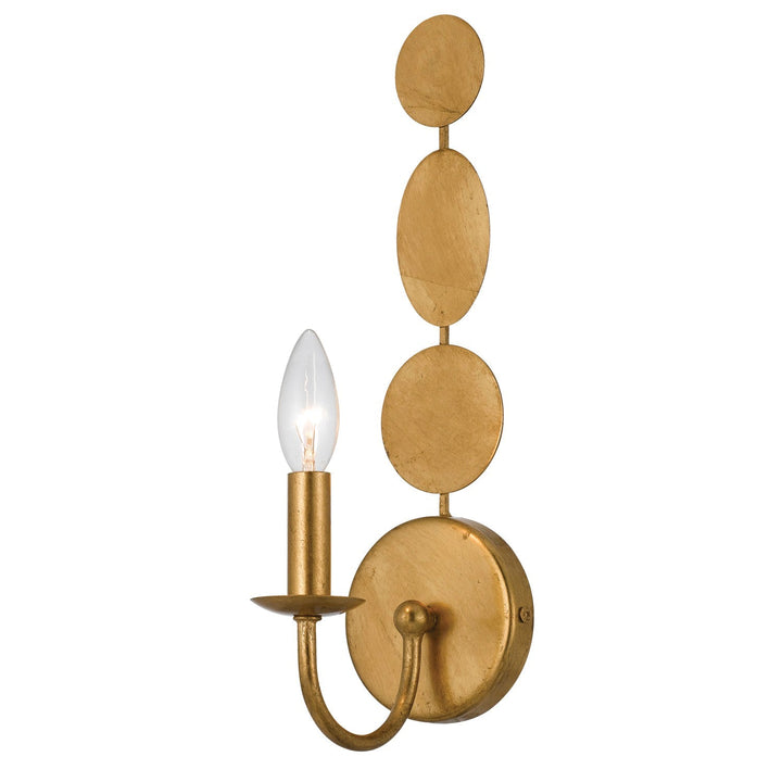 Layla 1 Light Antique Gold Sconce Crystorama