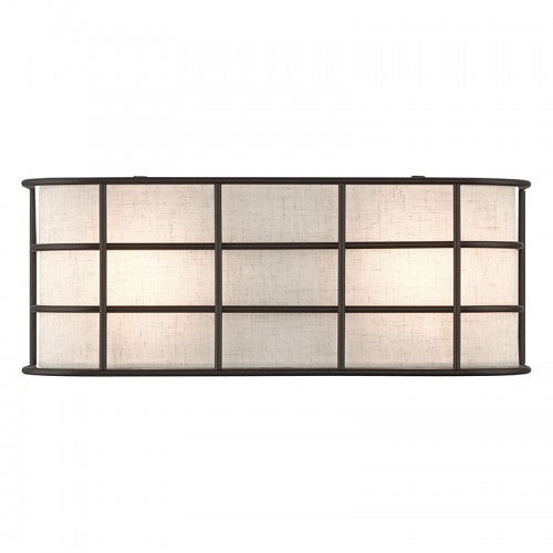 2 Light English Bronze ADA Sconce Livex