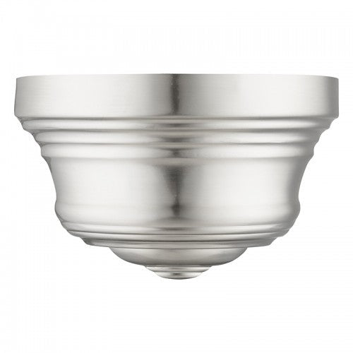 1 Light Brushed Nickel ADA Sconce with Gold Finish Inside Livex