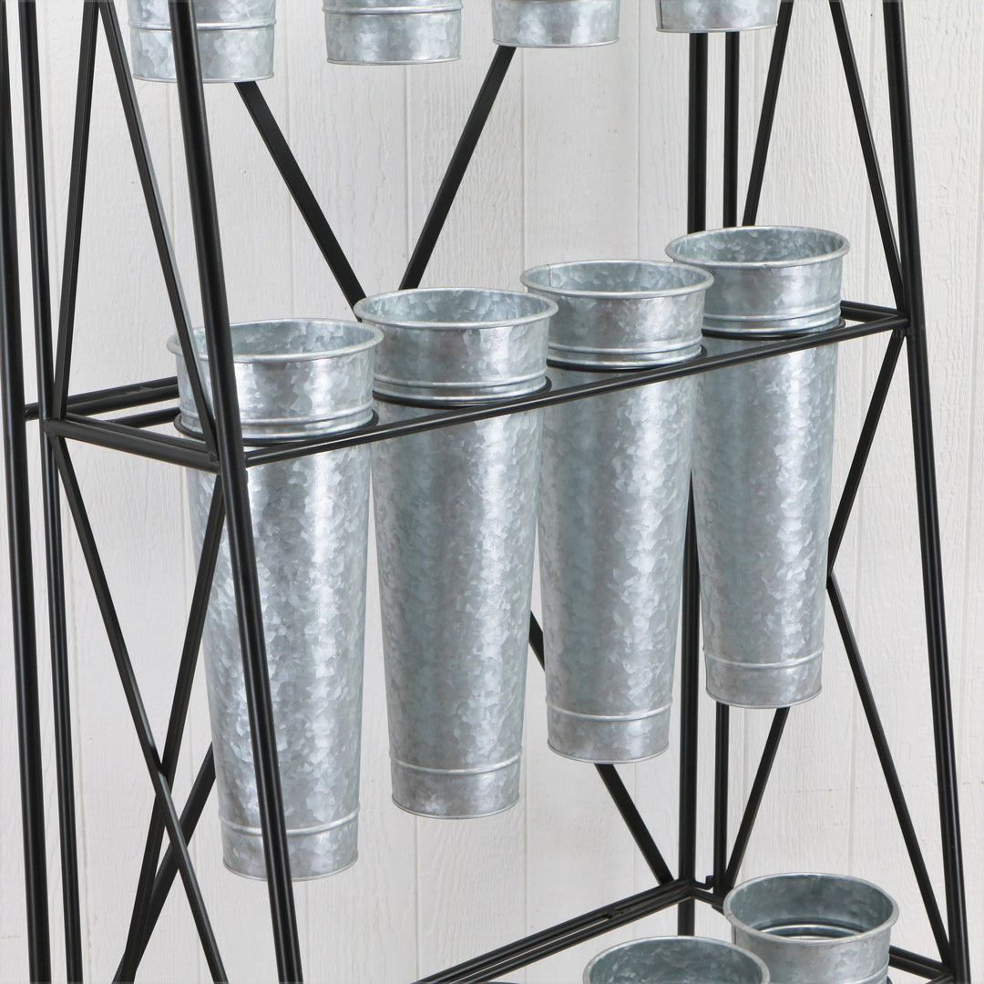 CHEUNGS Kora 12 Pot Folding Metal Plant Stand