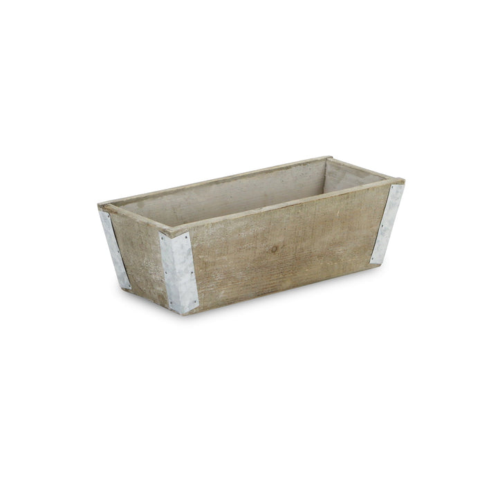 CHEUNGS Samil Tapered Rectangular Wood Planter - Small