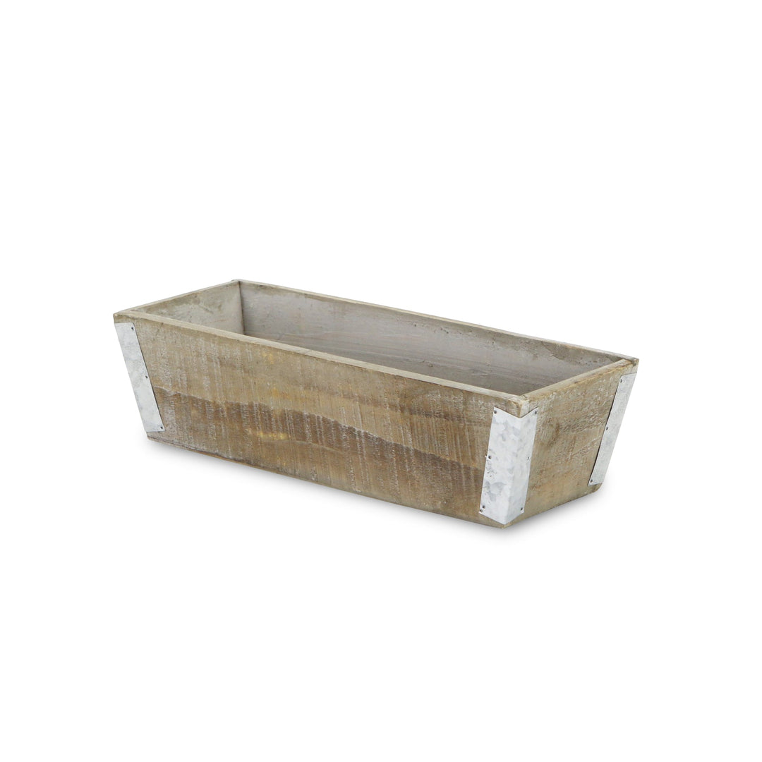 CHEUNGS Samil Tapered Rectangular Wood Planter - Large