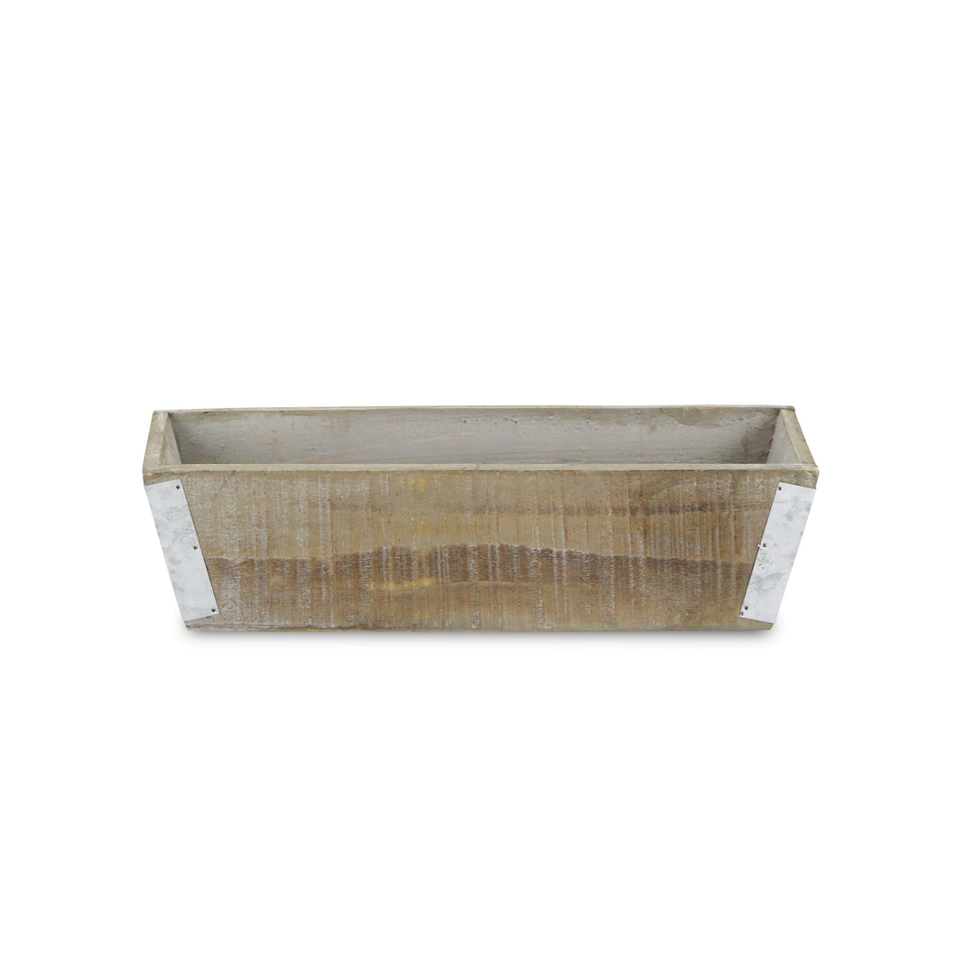 CHEUNGS Samil Tapered Rectangular Wood Planter - Large