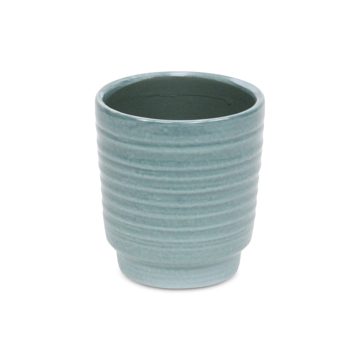 CHEUNGS Celadi Green Rippled Ceramic Pot - X-Large