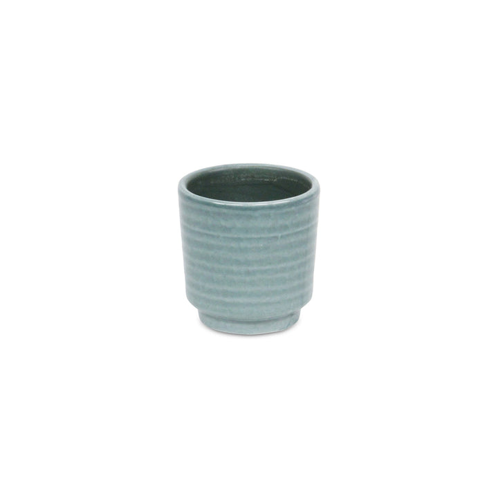 CHEUNGS Celadi Green Rippled Ceramic Pot - Small