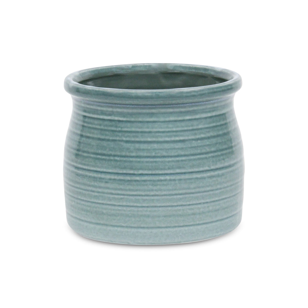 CHEUNGS Kifon Green Curved Ceramic Pot - Large