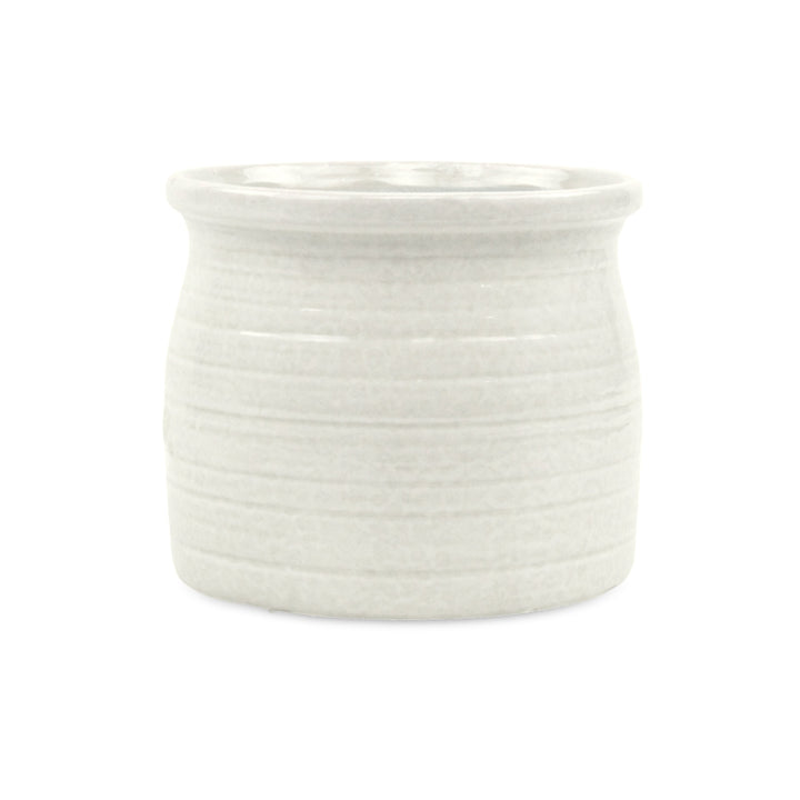 CHEUNGS Kifon White Curved Ceramic Pot - Large