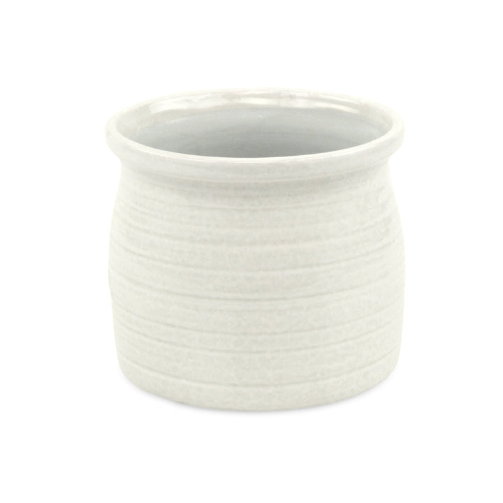 CHEUNGS Kifon White Curved Ceramic Pot - Large