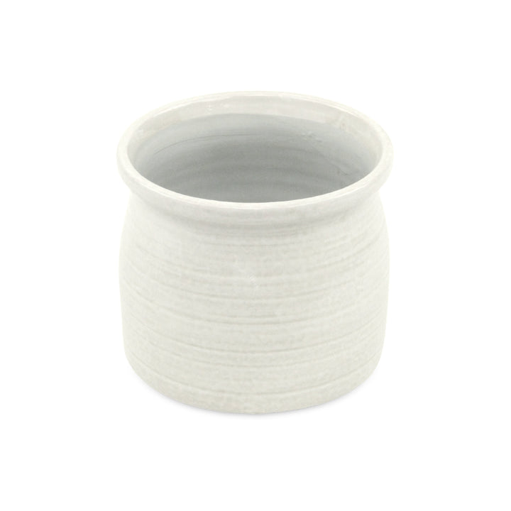 CHEUNGS Kifon White Curved Ceramic Pot - Large