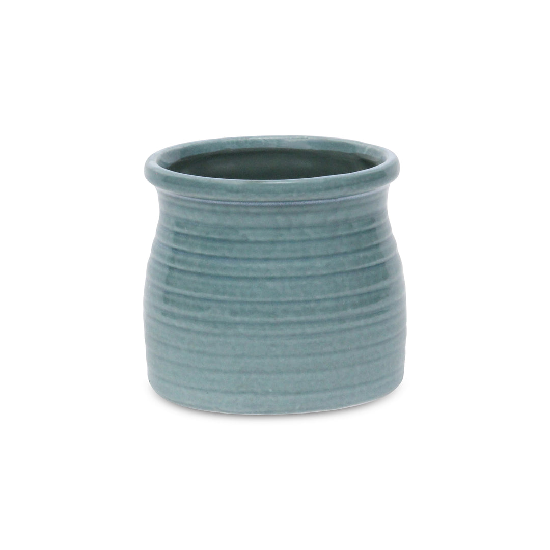 CHEUNGS Kifon Green Curved Ceramic Pot - Medium