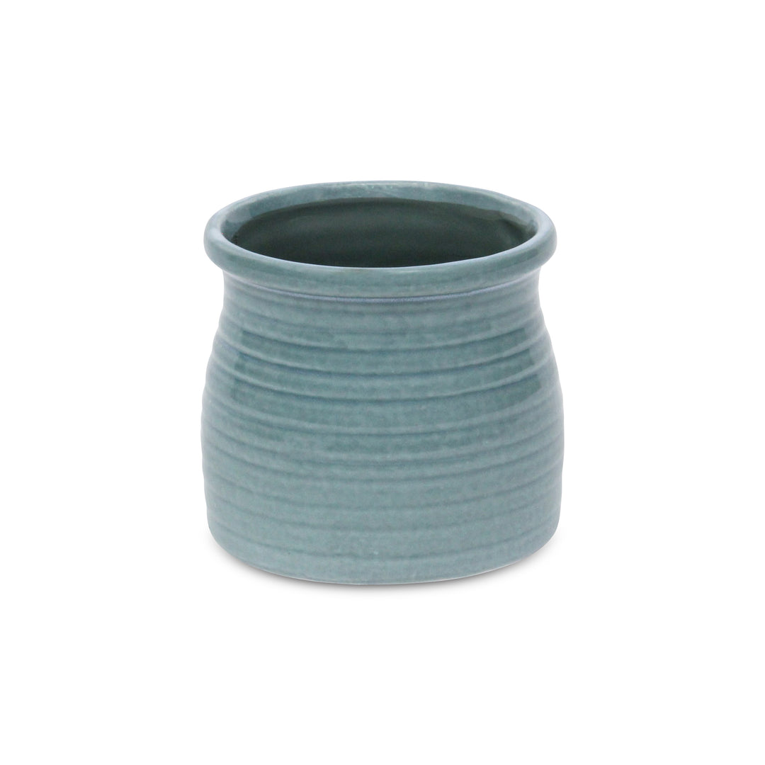 CHEUNGS Kifon Green Curved Ceramic Pot - Medium