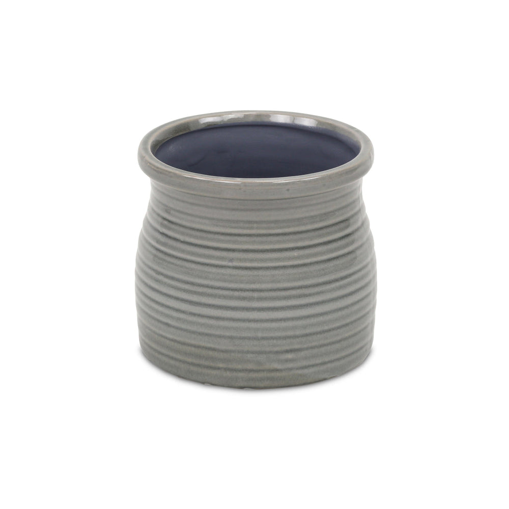 CHEUNGS Kifon Gray Curved Ceramic Pot - Medium