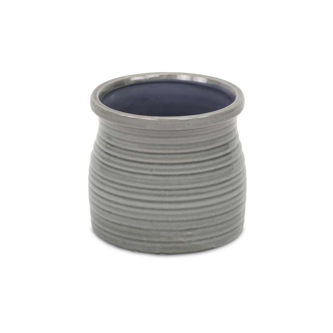 CHEUNGS Kifon Gray Curved Ceramic Pot - Medium