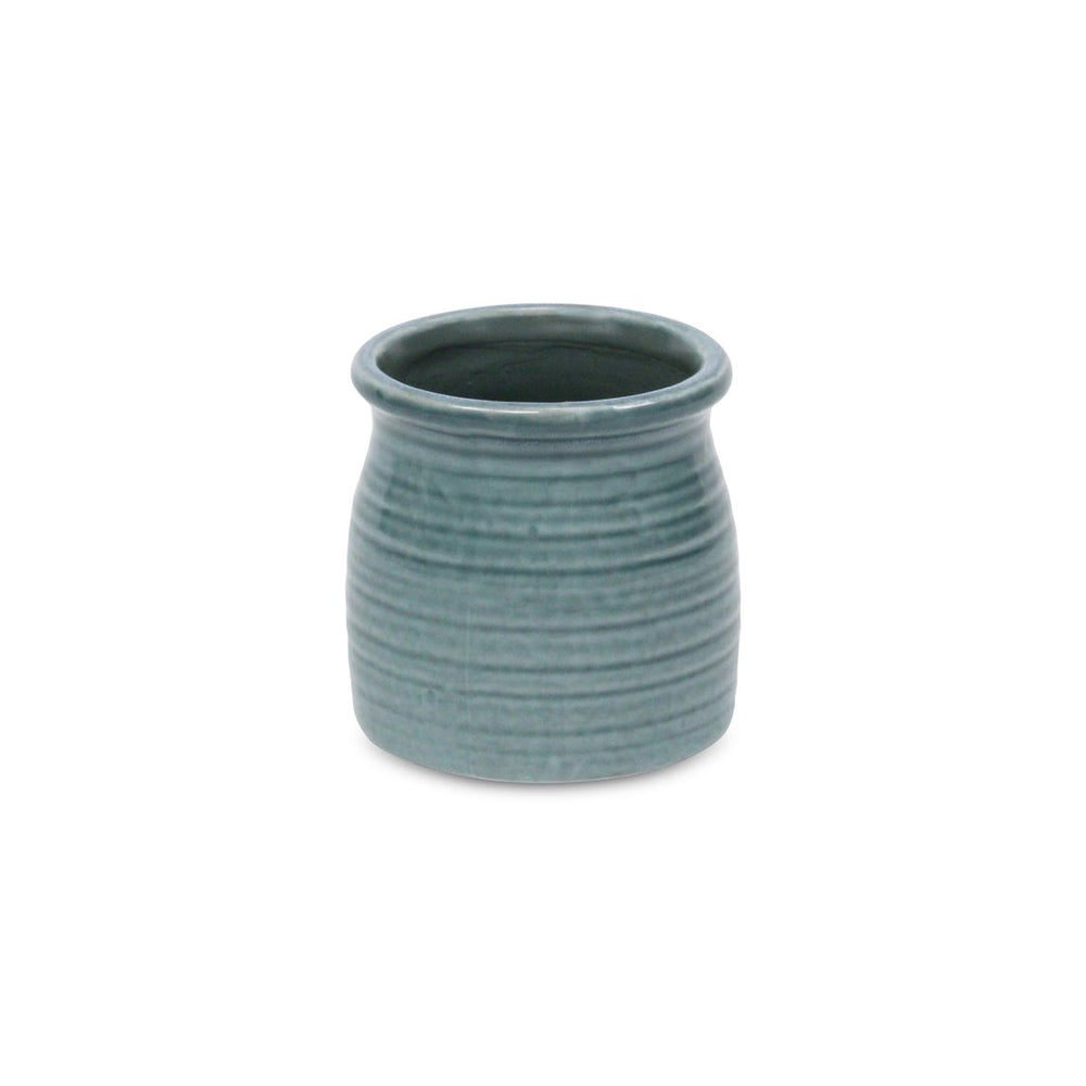 CHEUNGS Kifon Green Curved Ceramic Pot - Small