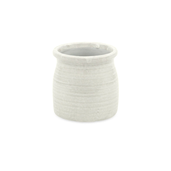 CHEUNGS Kifon White Curved Ceramic Pot - Small