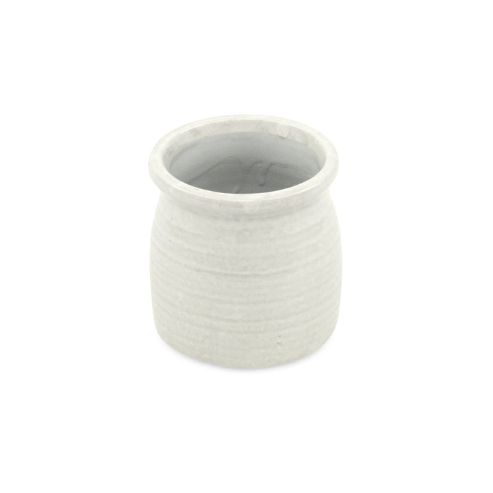 CHEUNGS Kifon White Curved Ceramic Pot - Small