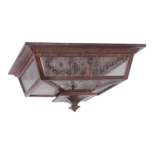 CRAFTMADE Argent II 3 Light Outdoor Flushmount in Aged Bronze