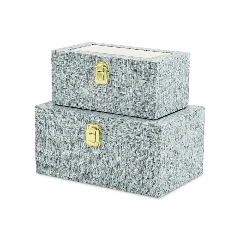 CHEUNGS Canter Isle Linen Box Set - Light Blue