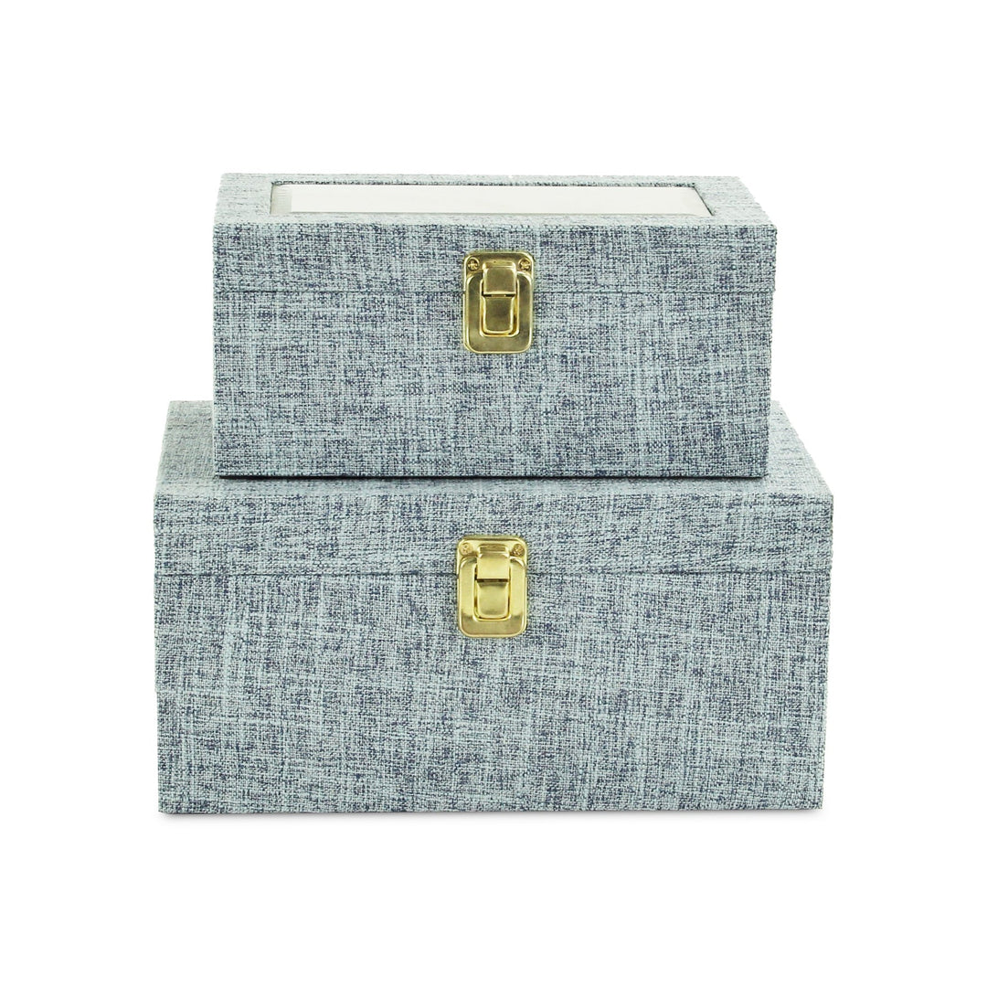 CHEUNGS Canter Isle Linen Box Set - Light Blue