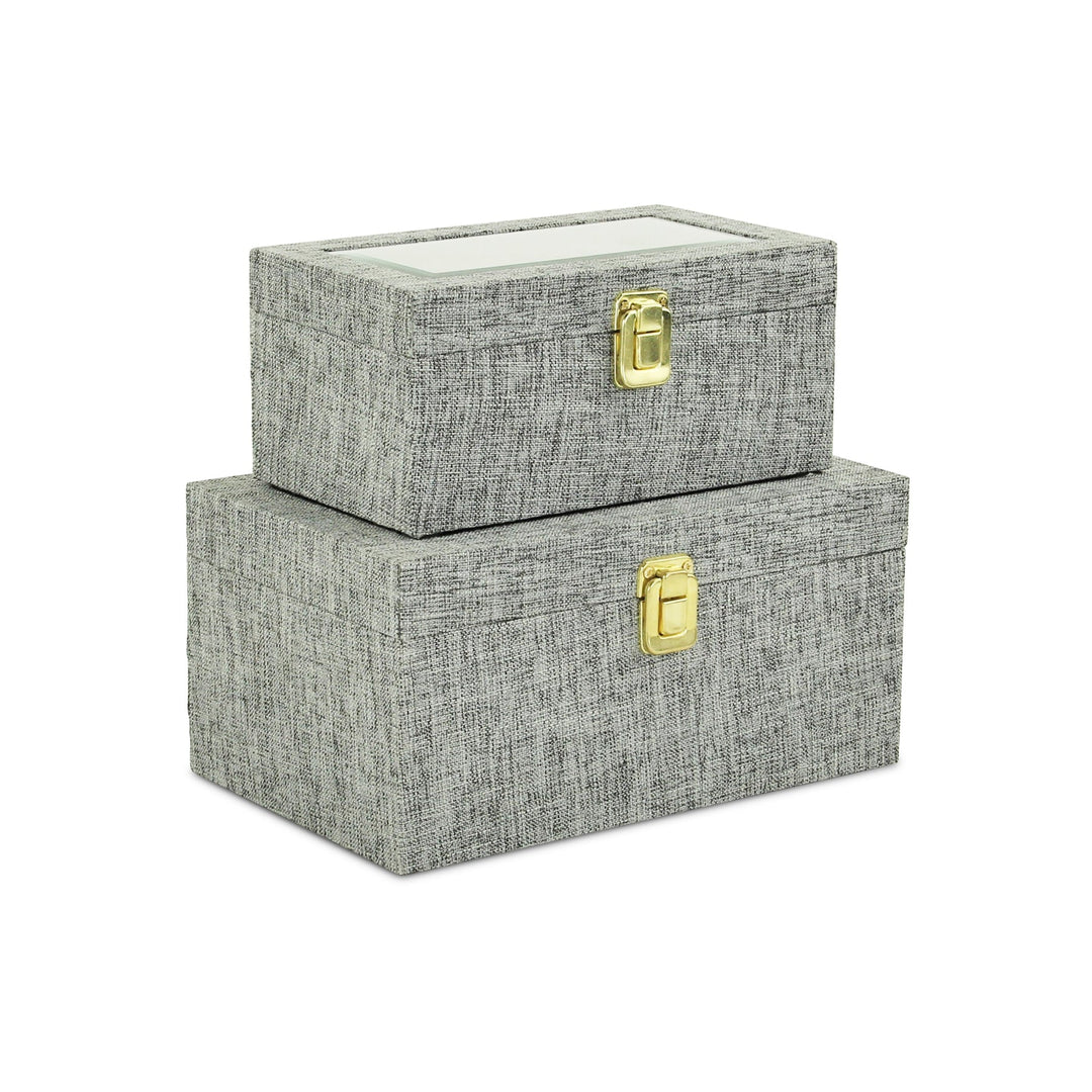 CHEUNGS Canter Isle Linen Box Set - Gray