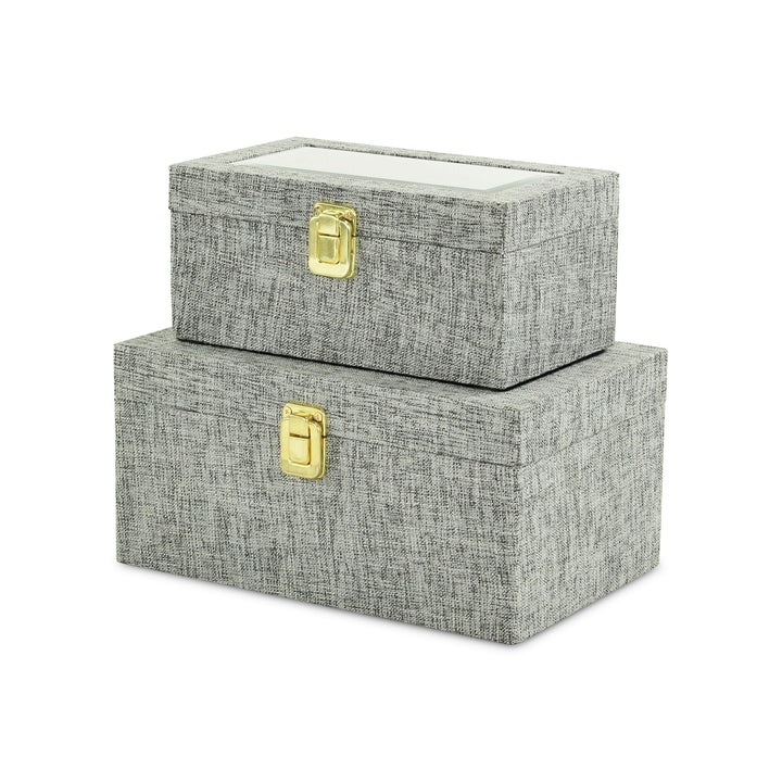 CHEUNGS Canter Isle Linen Box Set - Gray